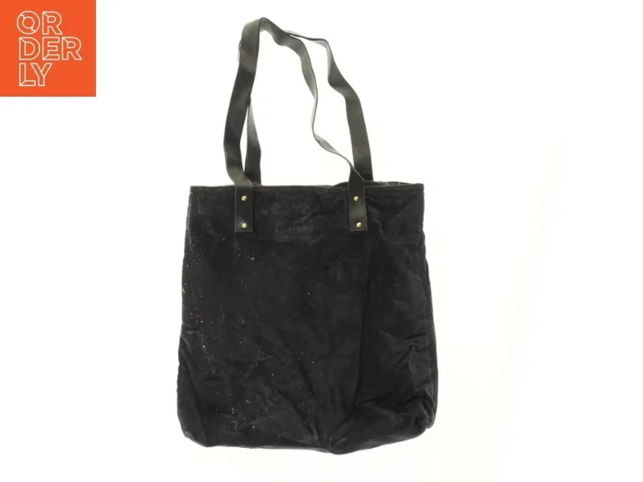 Billede 1 - Sort stof taske (str. 41x40x11 cm)