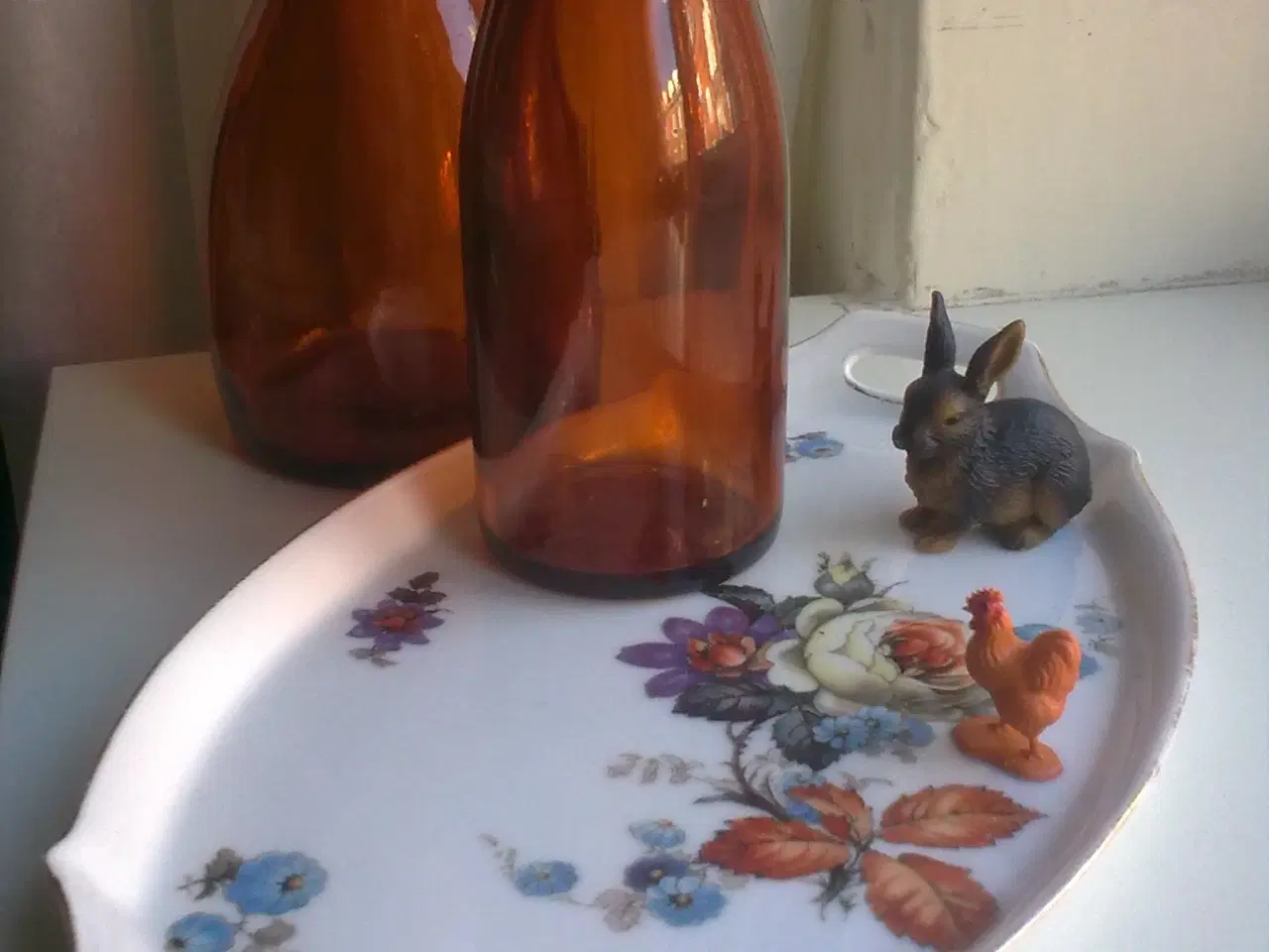 Billede 13 - Holmegaard rav brun glas flasker 3 x 1960r by mælk