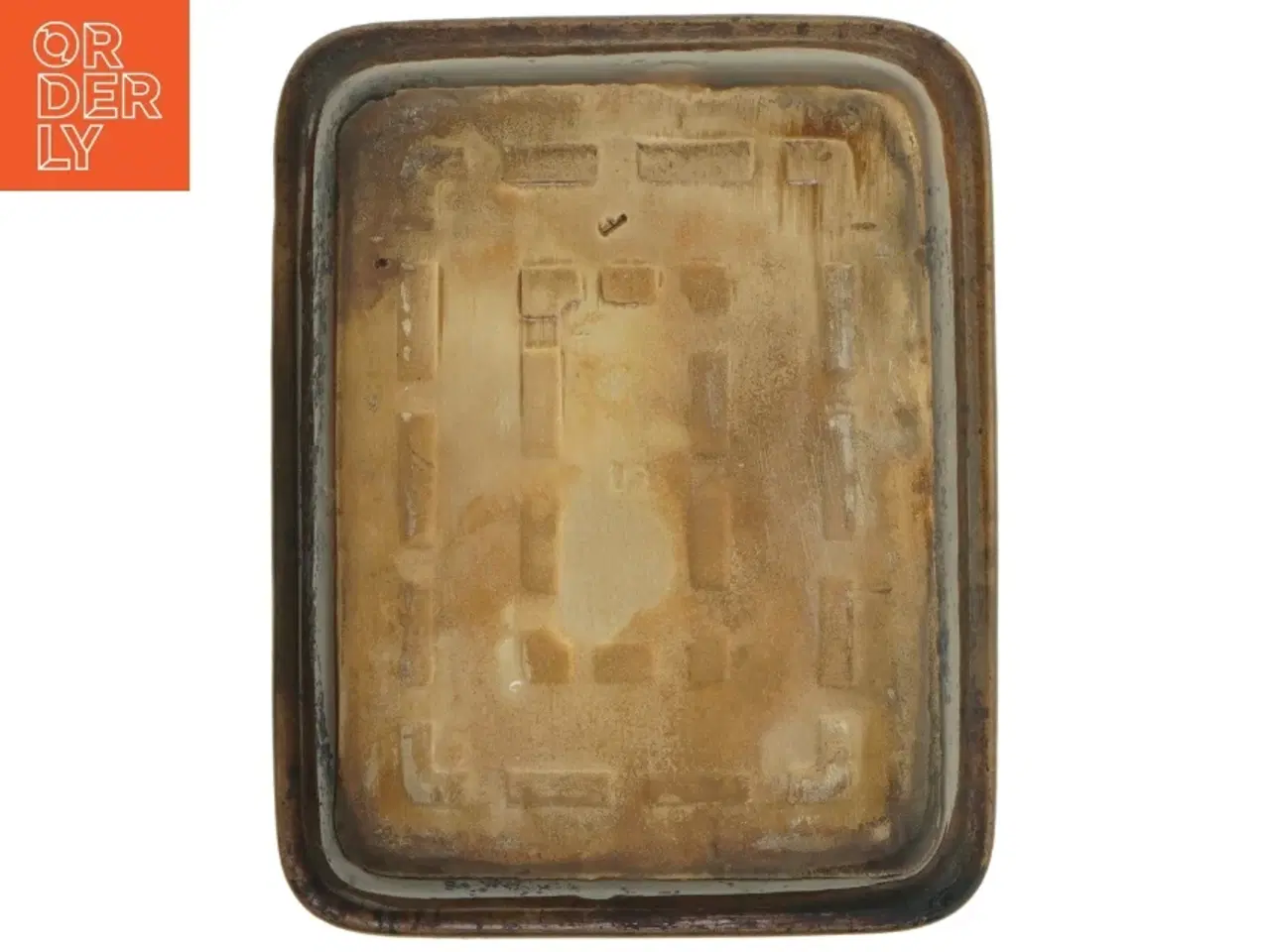 Billede 7 - Rustik ovnfast fad med serveringsbakke i flet (str. 26x20 cm)