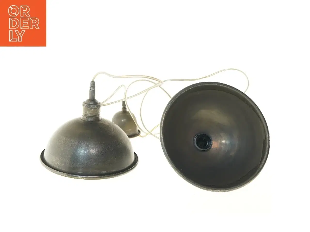 Billede 3 - Metal pendel lamper (str. Ø 25 cm)