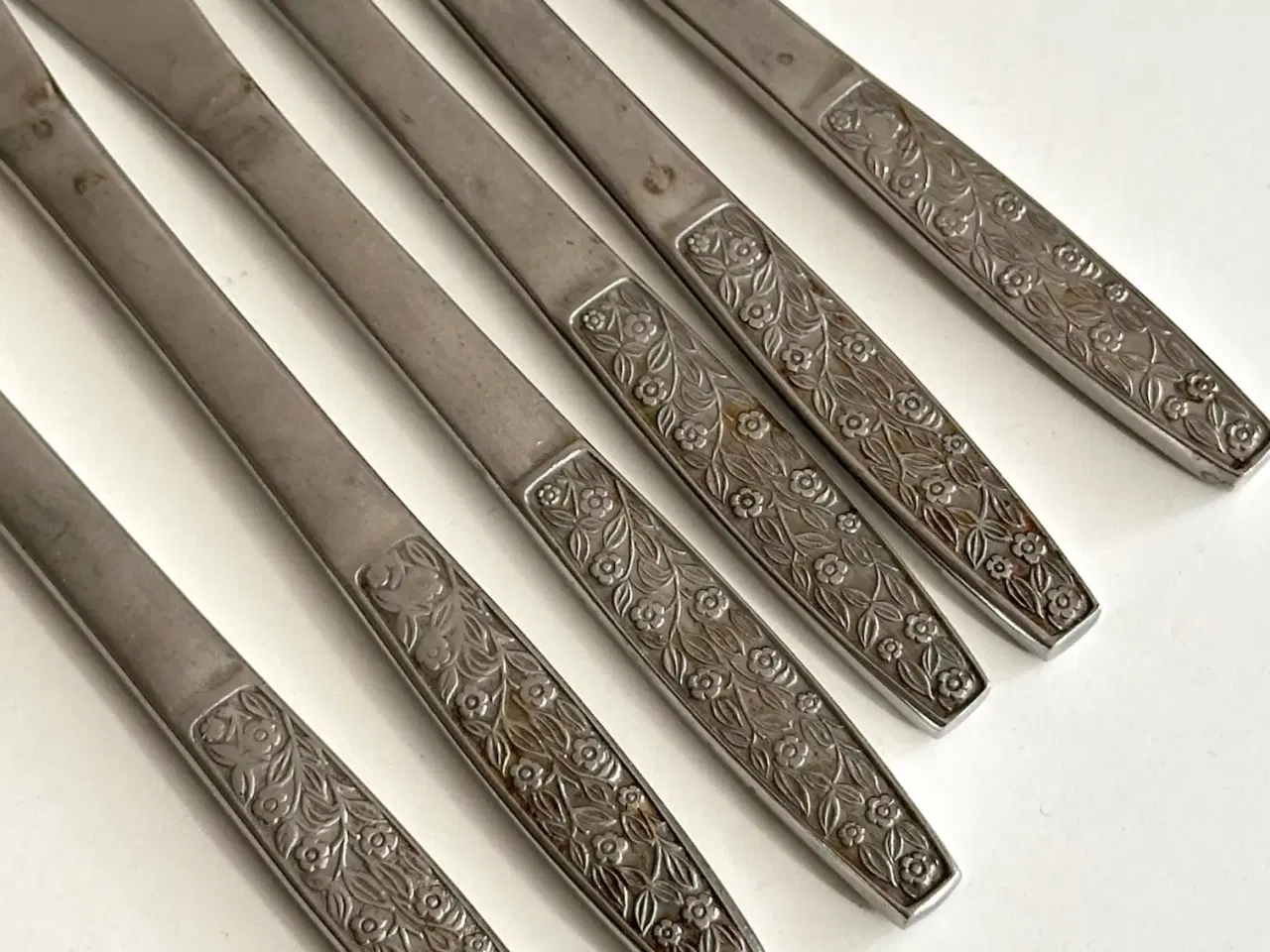 Billede 5 - Knive, rustfrit stål, 6 stk samlet