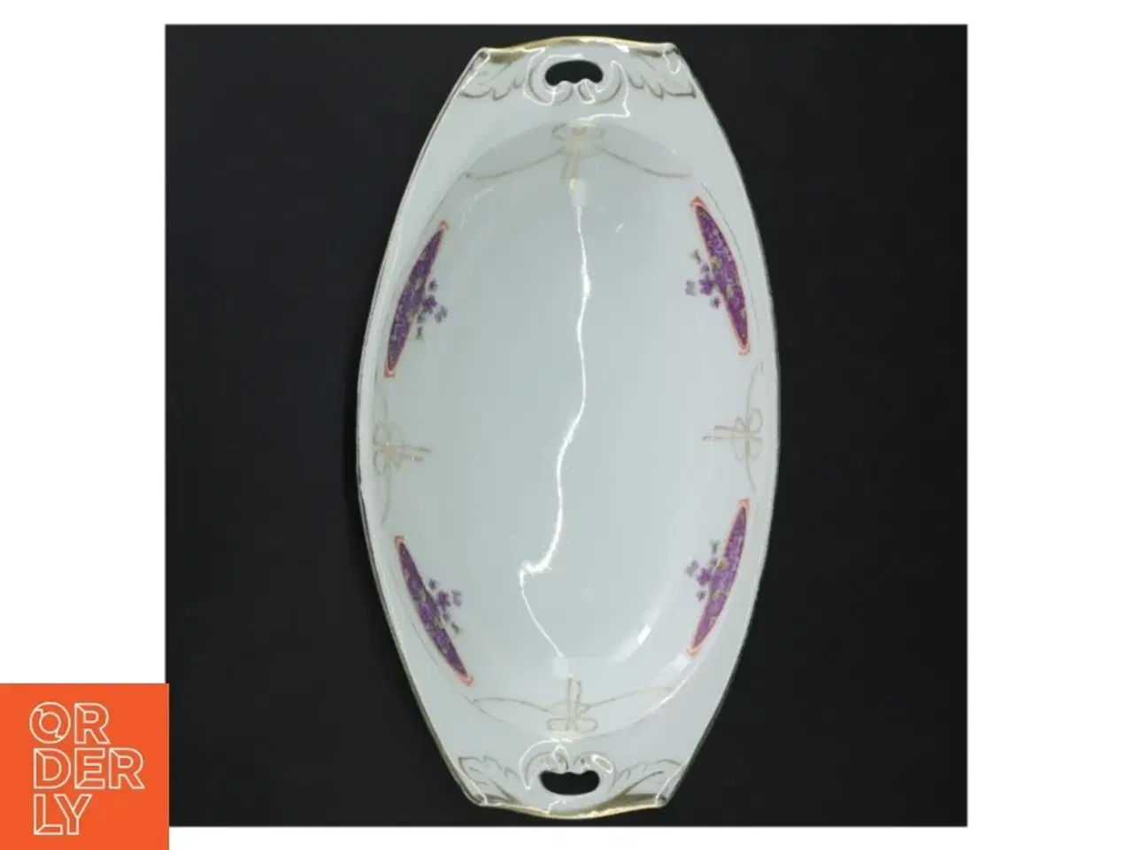 Billede 2 - Porcelænsfad med blomstermotiv fra C. T Altwasser Germany (str.  28x16 cm)