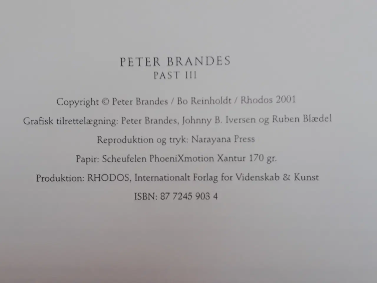 Billede 3 - Peter Brandes - Past III