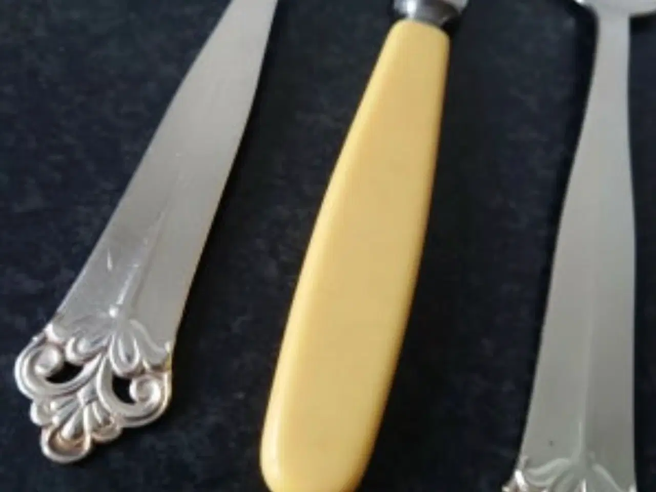 Billede 4 - Bestik i sølvplet med ben kniv fra Raadvad