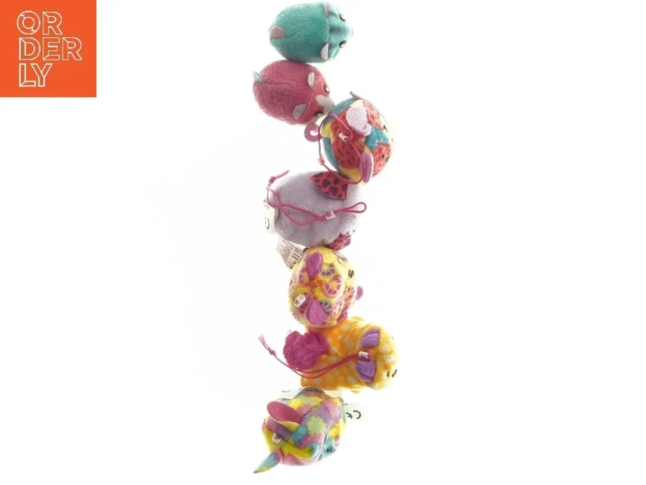Billede 5 - Sæt med farverige tøjdyr (str. 5 cm)
