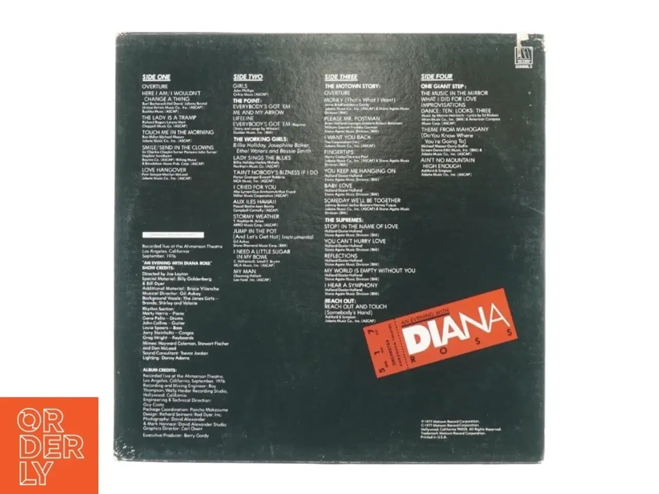 Billede 3 - An evening with Diana Ross fra Motown (str. 30 cm)