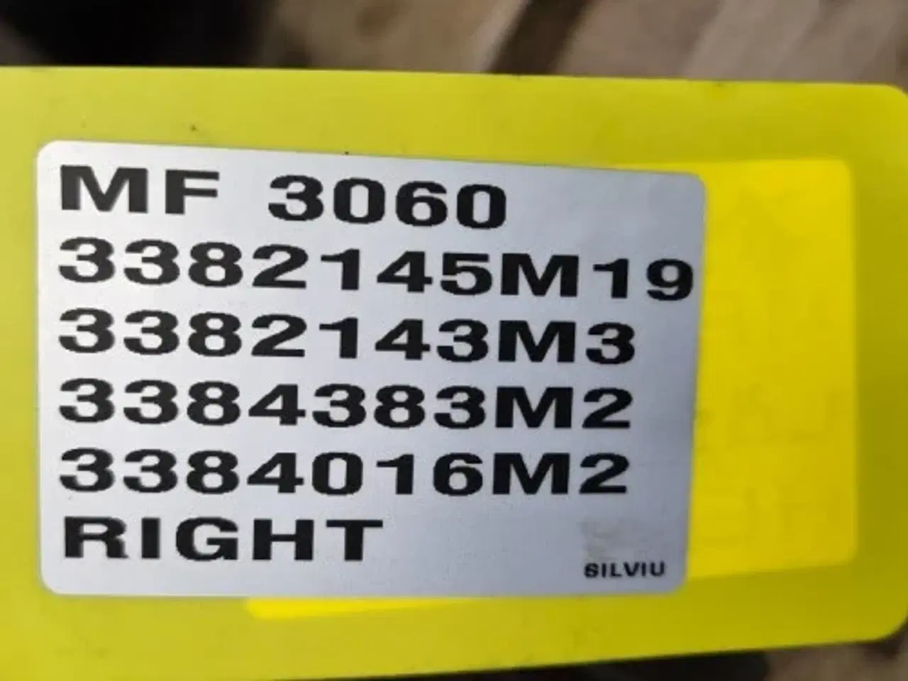 Billede 2 - Massey Ferguson Lår R. 3382145M19