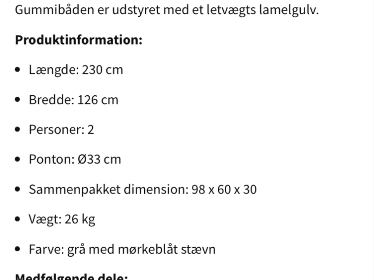 Billede 2 - Gummibåd Nautic til to personer