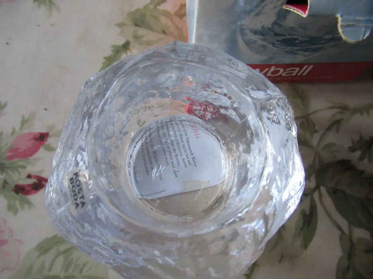 Billede 2 - Kosta Boda lysestage til fyrfadslys Snowball