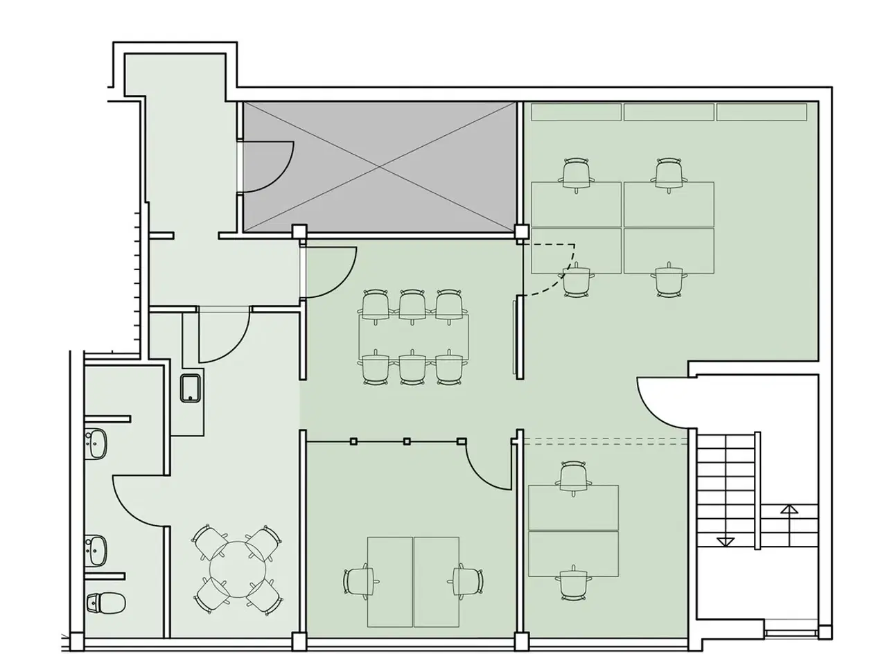Billede 11 - Kontorlejemål på bagsiden af Silkeborgvej