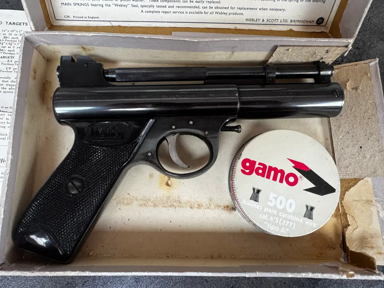 Billede 3 - Webley and Scott mark 1 luftpistol
