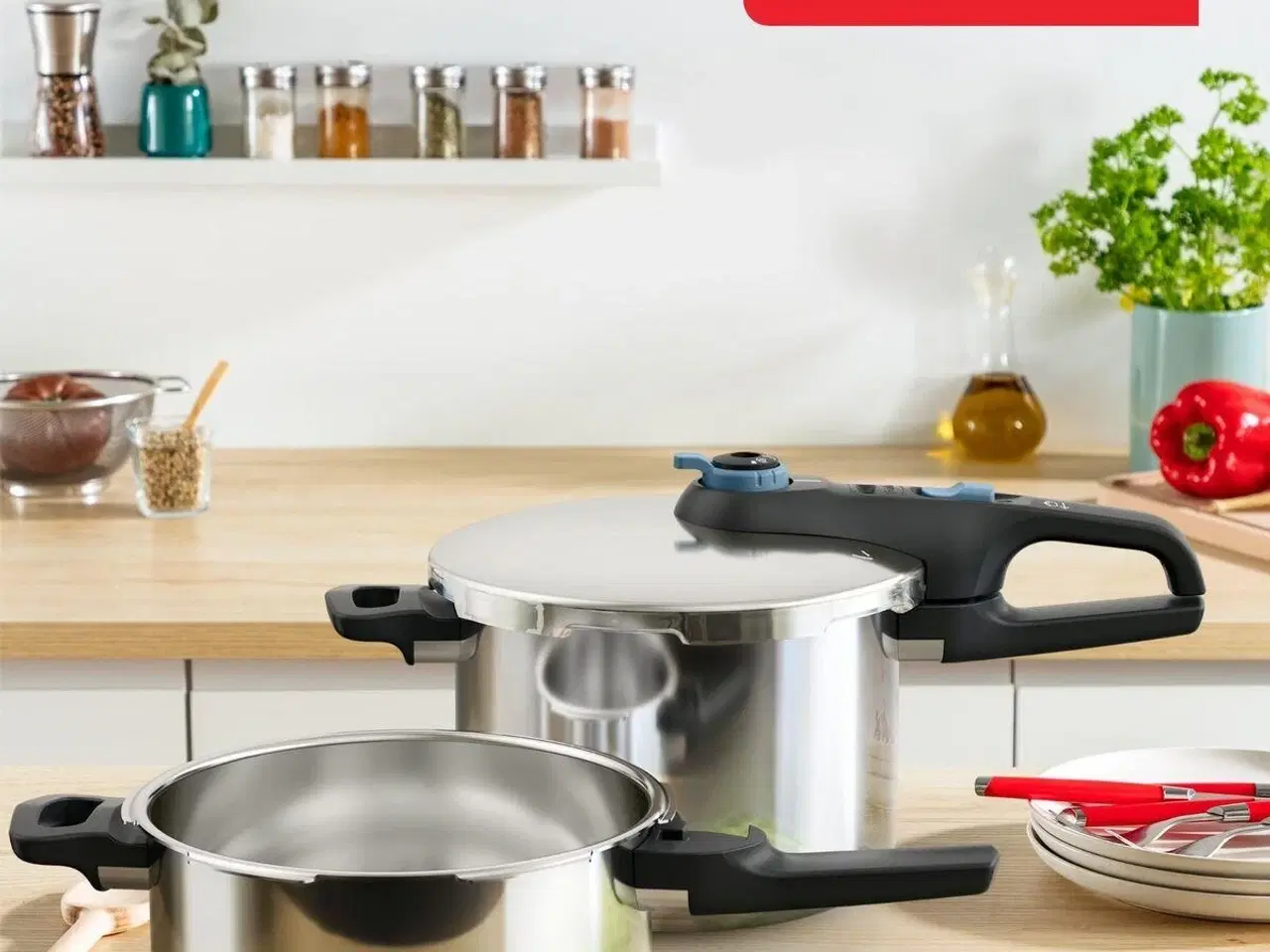 Billede 7 - Trykkoger Tefal P2584301 rustfrit stål - 4 og 6 l sæt