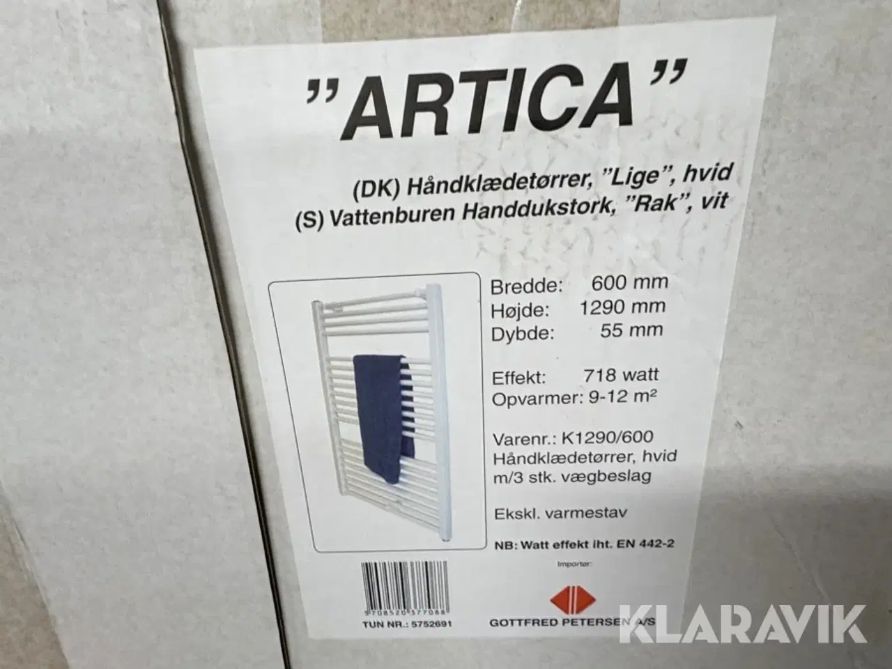 Billede 4 - Håndklædetørrer Artica