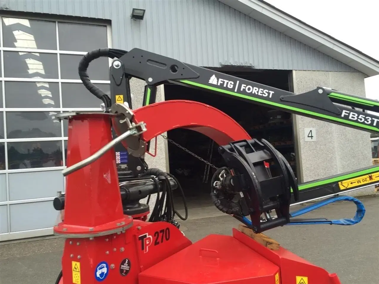 Billede 4 - TP TP 270 K  Med FTG Forest kran