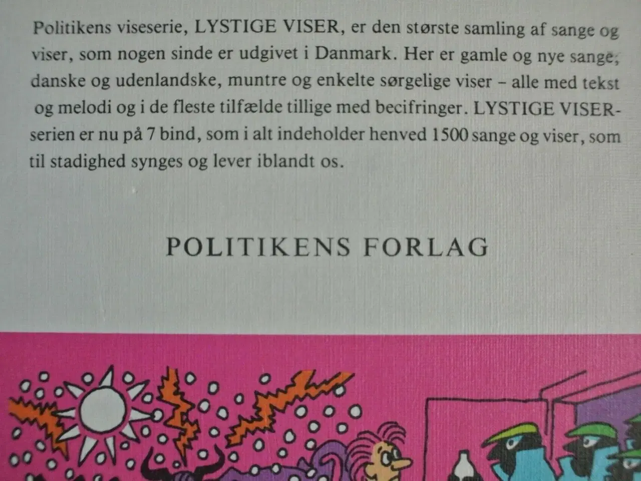 Billede 2 - lystige viser 6 - noder, tekster, becifringer