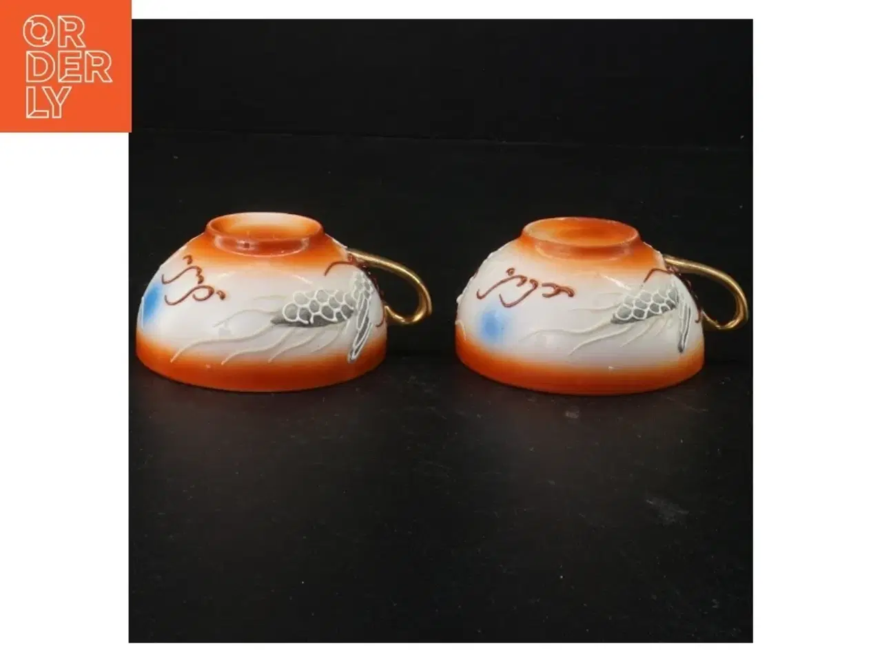 Billede 4 - Kopper med drage design (str. 8,5 x 4,5 cm)
