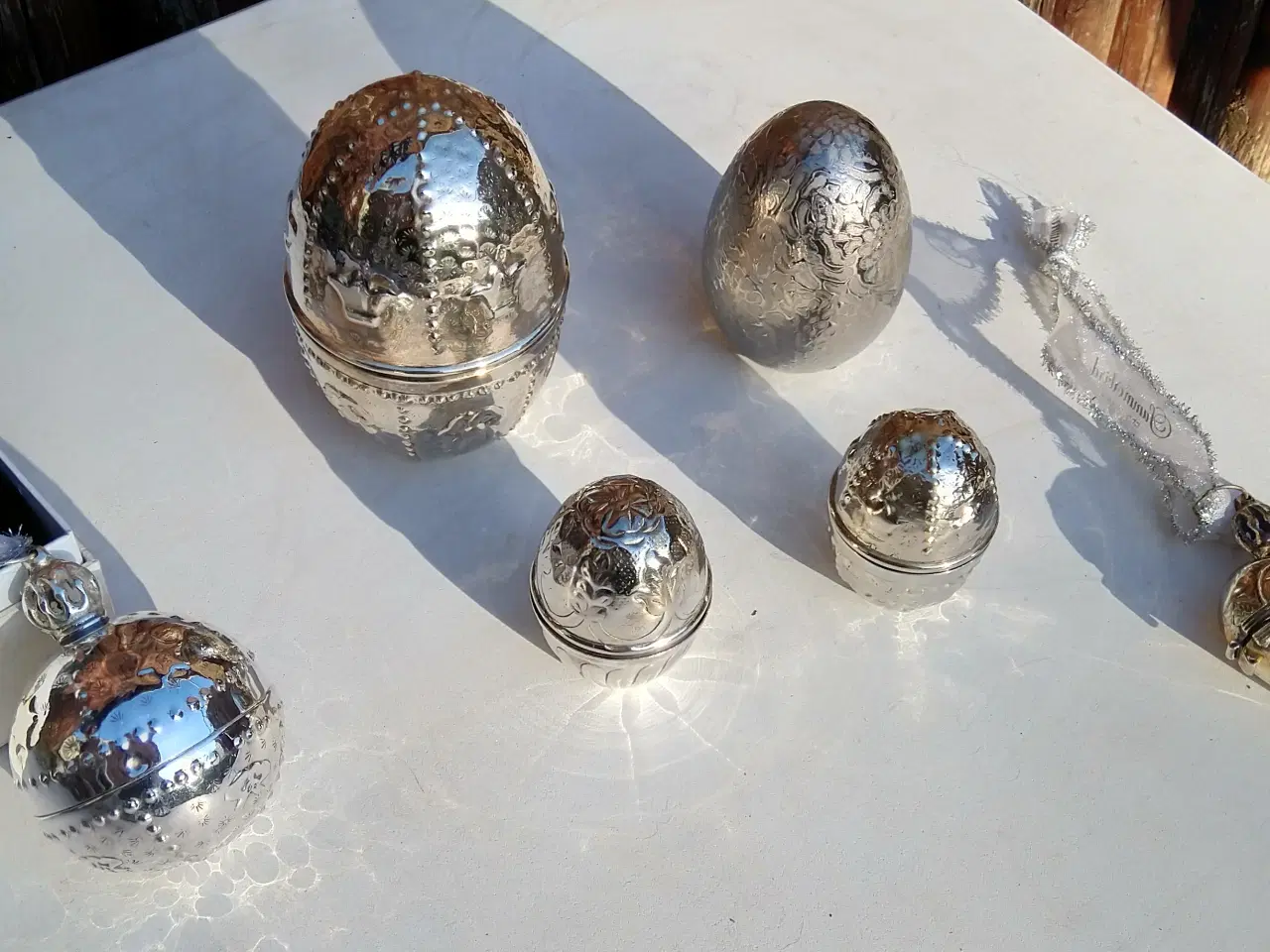Billede 1 - 6 Påskeæg + En Julekugle + Et Jule Hjerte