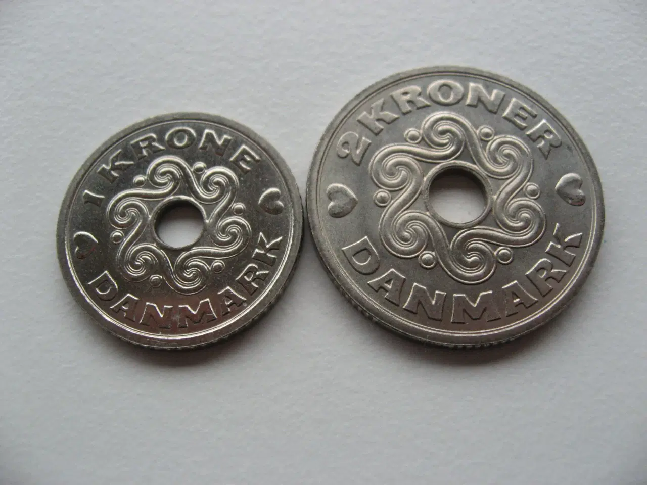 Billede 2 - Prøvemønter 1 & 2 Kr 1990, samlet pris