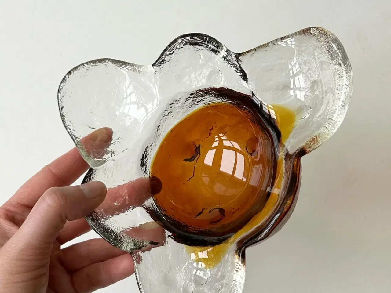 Billede 2 - Pertti Santalahti for Humppila, glasskål m brun bund, Kivi-set