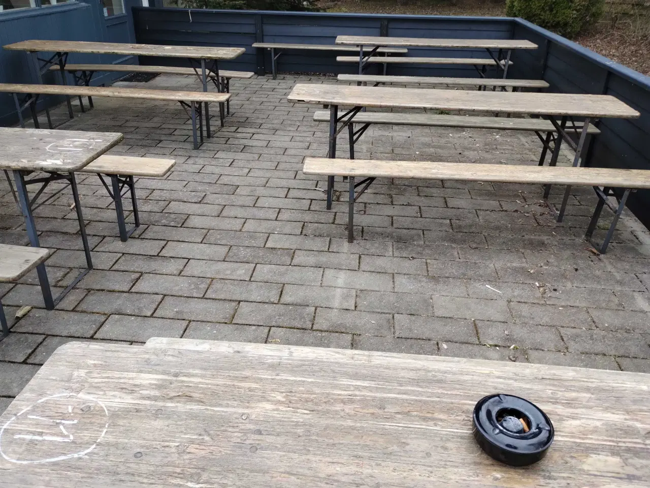 Billede 1 - Sammen klappe lige bor bænke 