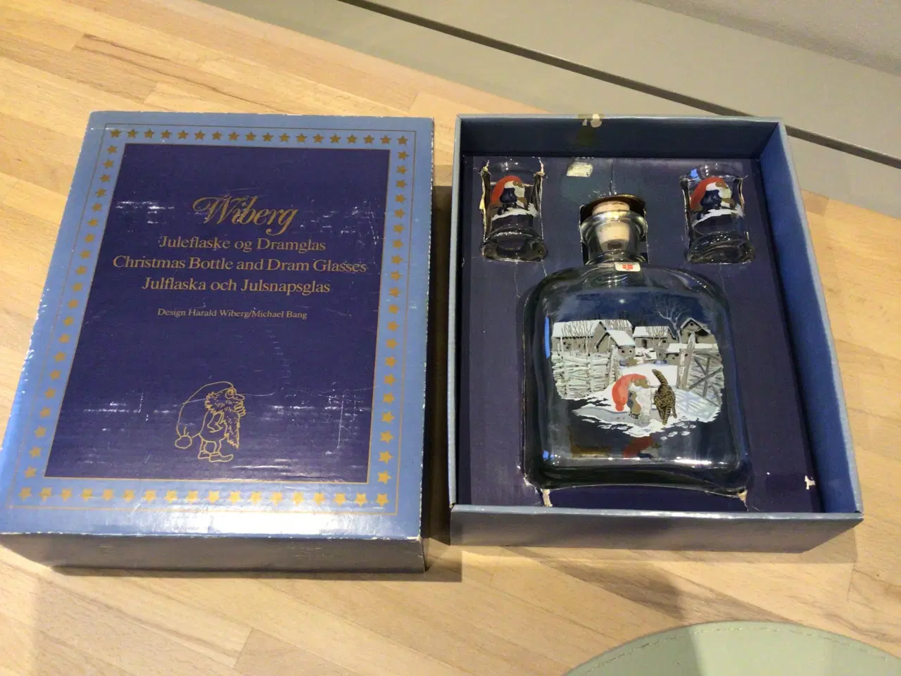 Billede 2 - Harald Wiberg juleflaske og dramglas