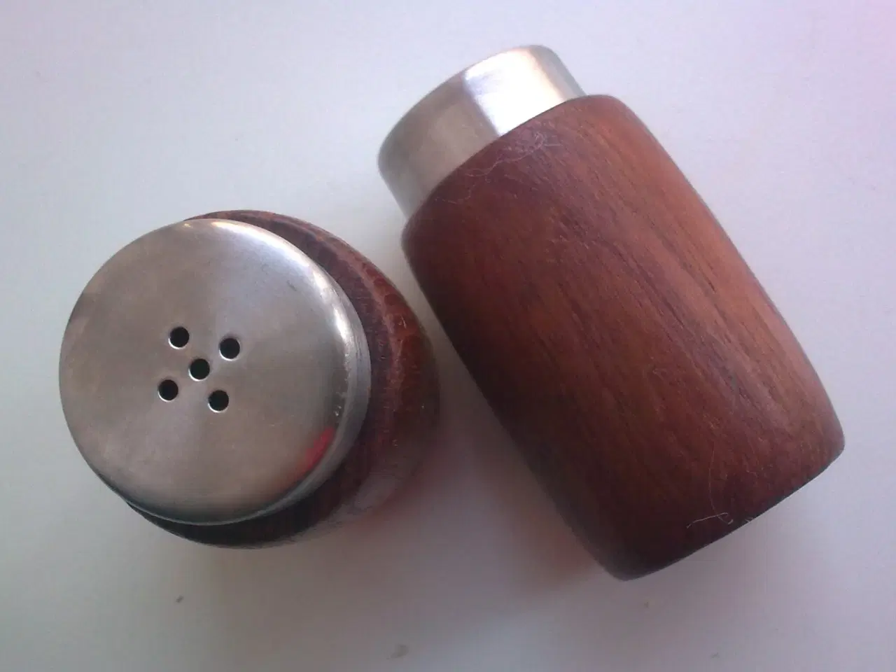 Billede 8 - Teak træ stål RETRO salt peber Dansk VARIANTER