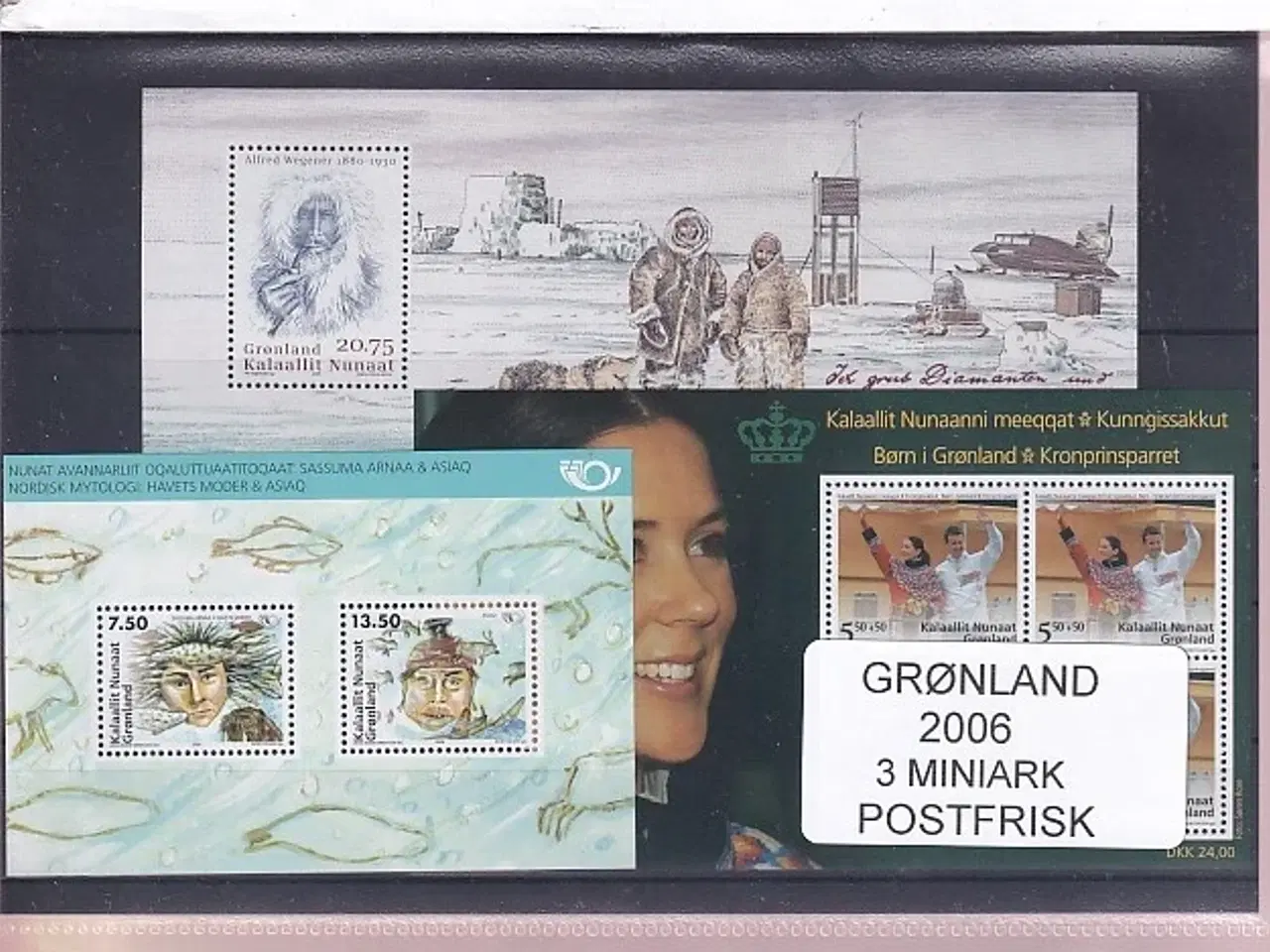 Billede 1 - Grønland - 2006 - 3 Miniark - Postfrisk