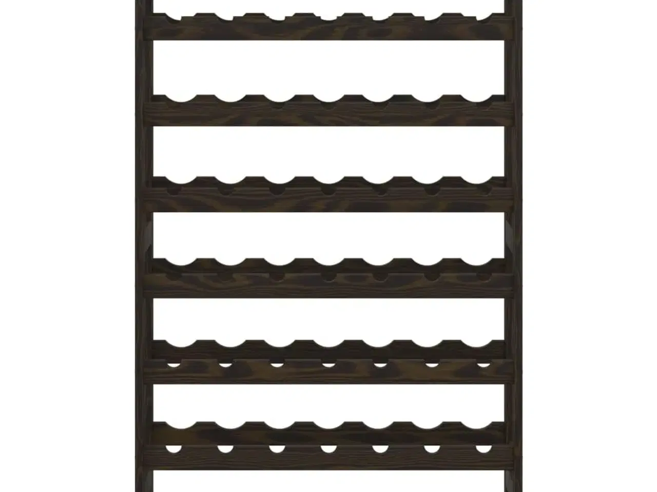 Billede 3 - Vinreol til 56 flasker massivt fyrretræ sort