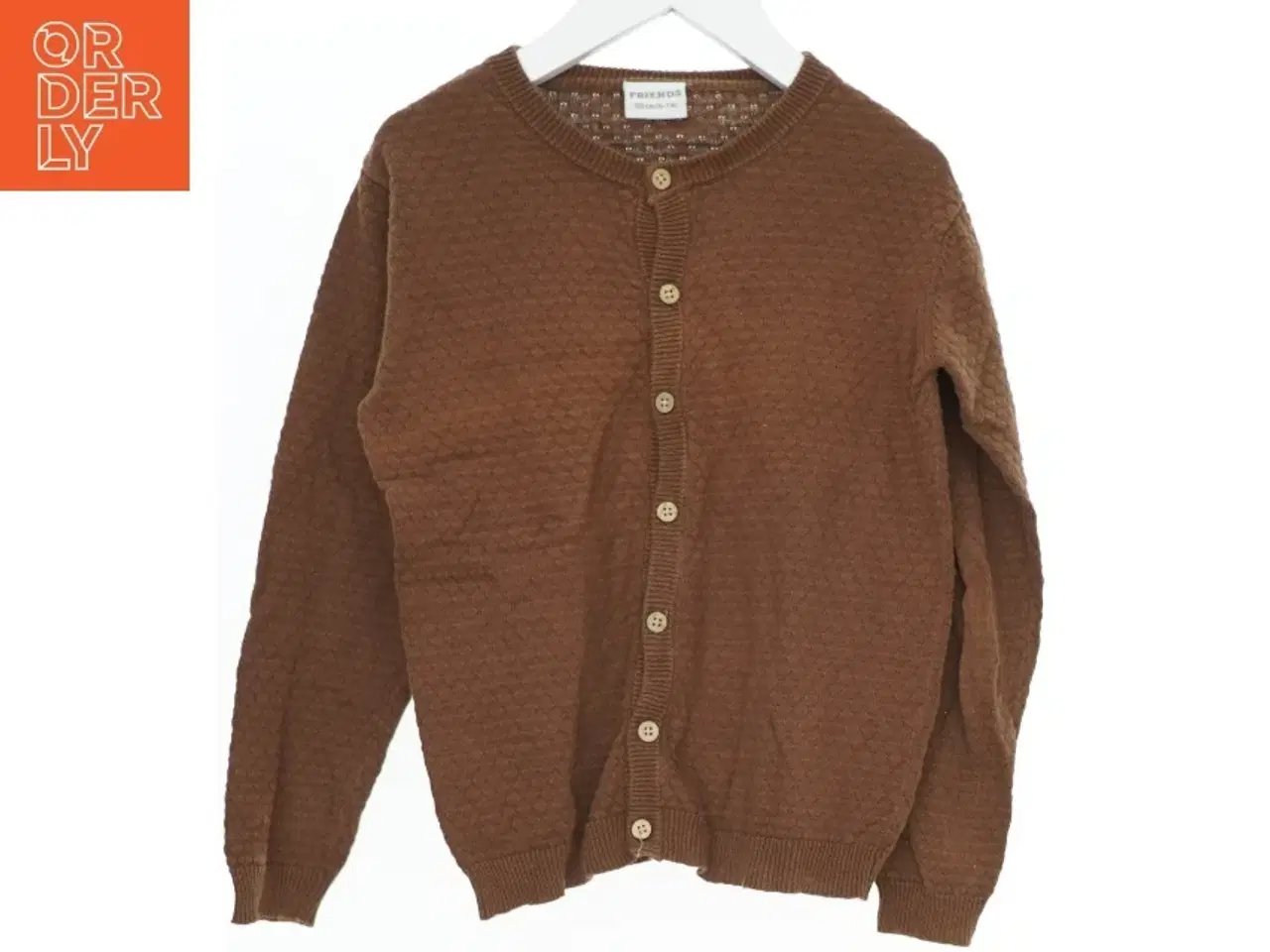 Billede 1 - Brun cardigan til børn fra Friends (str. 122)