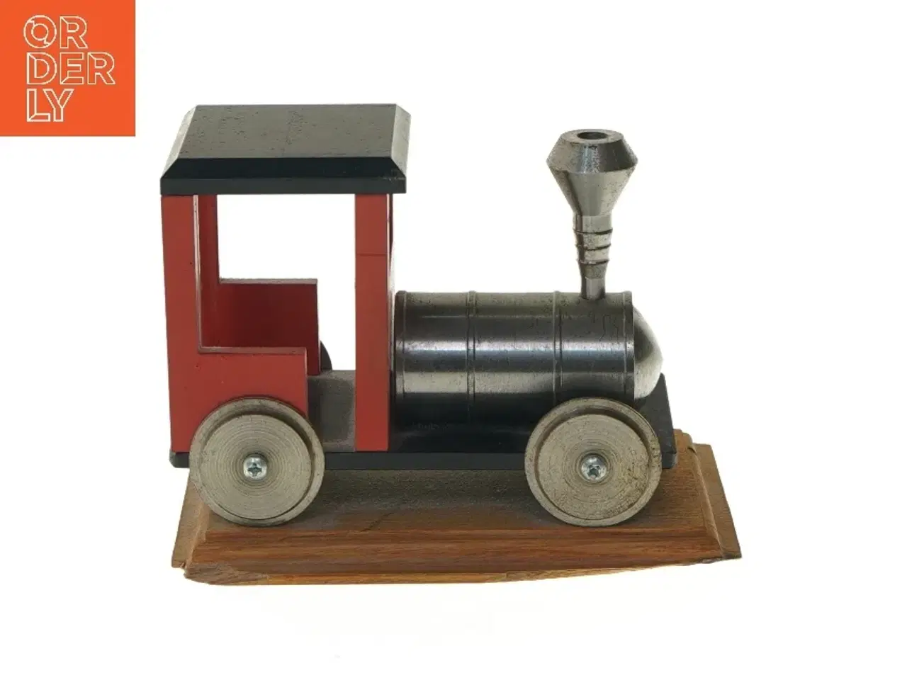 Billede 4 - Dekorationstog i metal og træ (str. 18x11 cm)