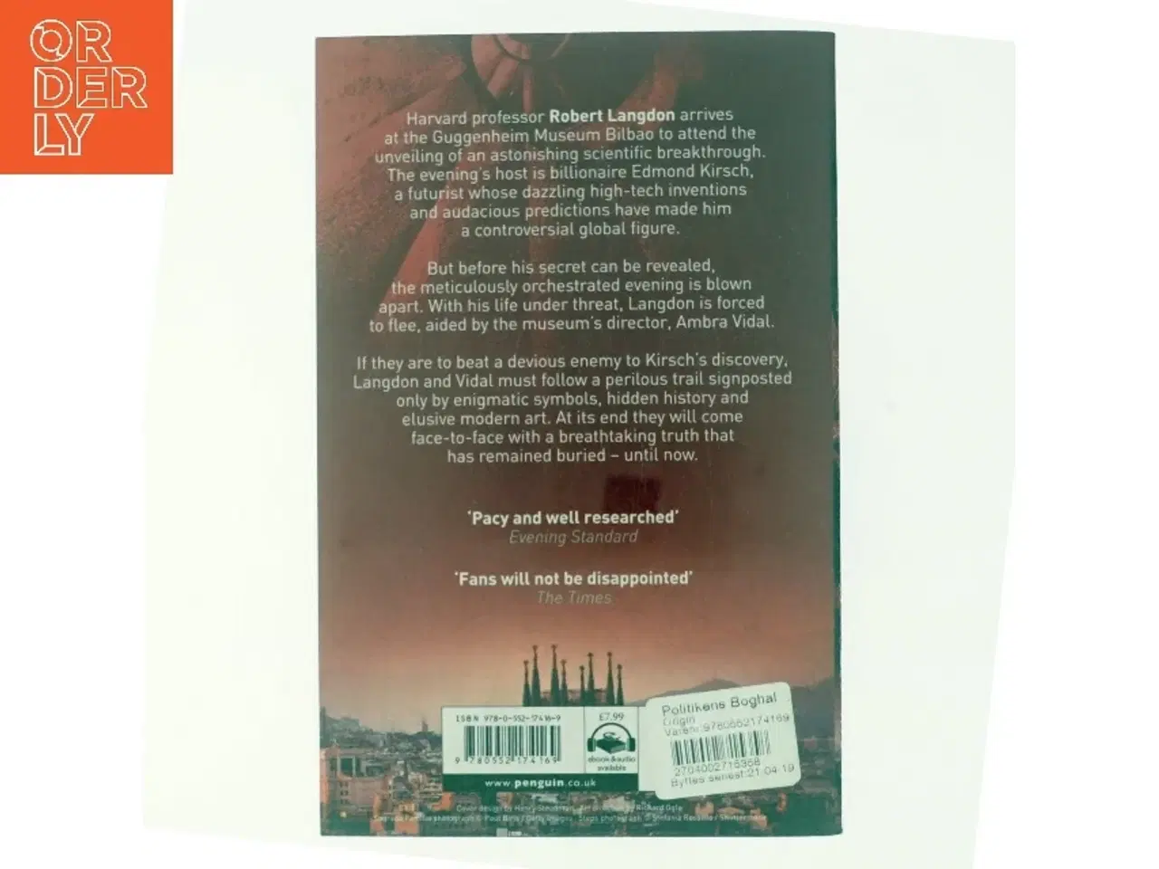 Billede 3 - Origin af Dan Brown (1964-) (Bog)