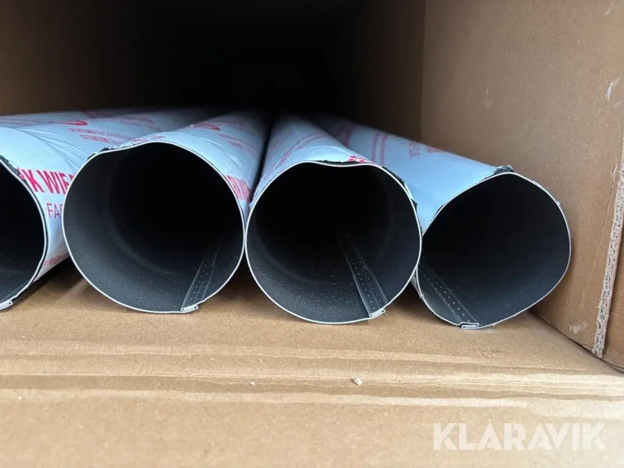 Billede 6 - Nedløbsrør Prefa sort alu, 80mm 3m 55 stk