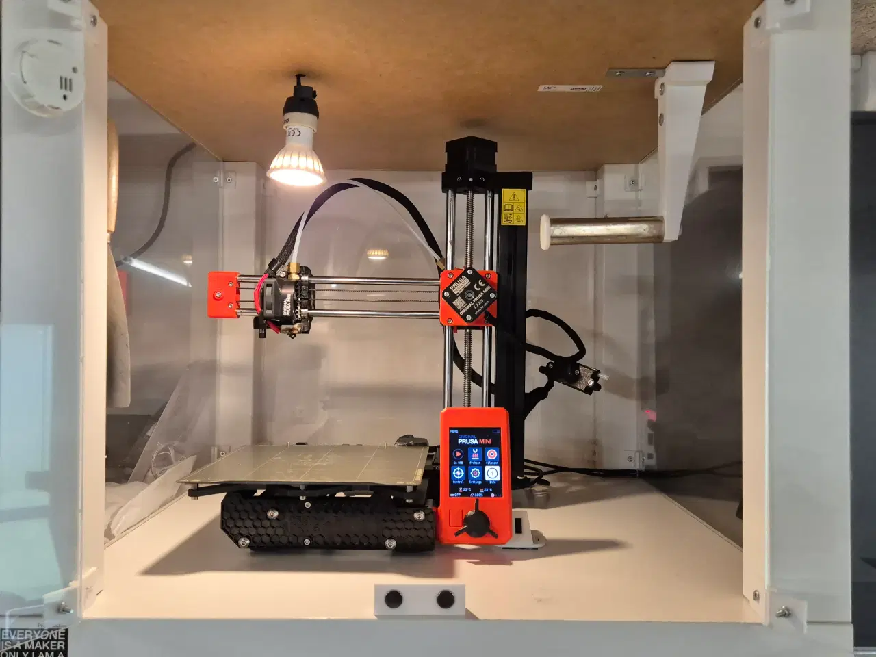 Billede 3 - Prusa Mini+ 3D printer i super stand med kabinet &