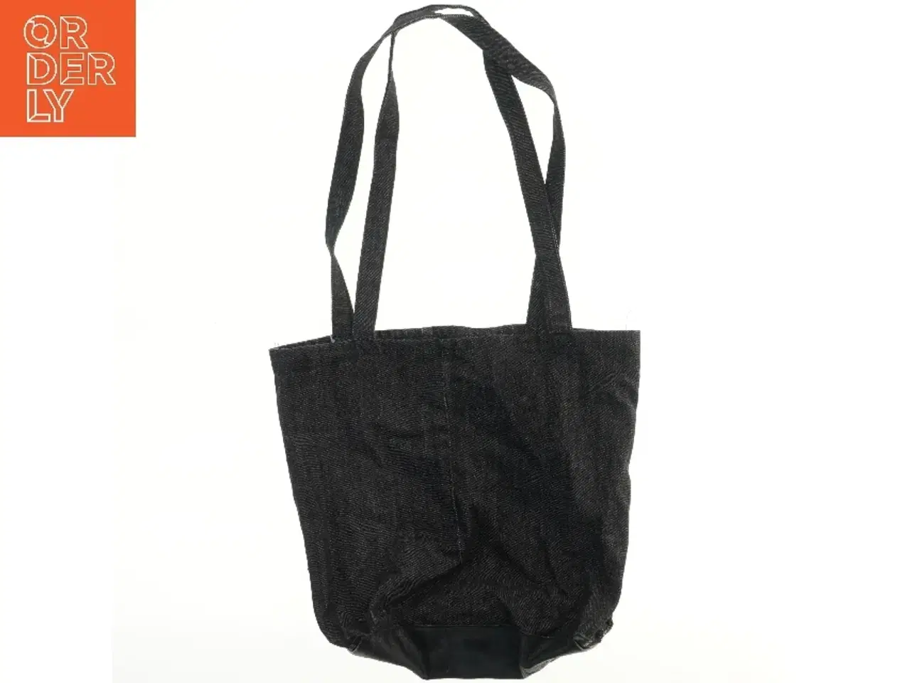 Billede 2 - Sort denim tote taske (str. 41x39 cm)