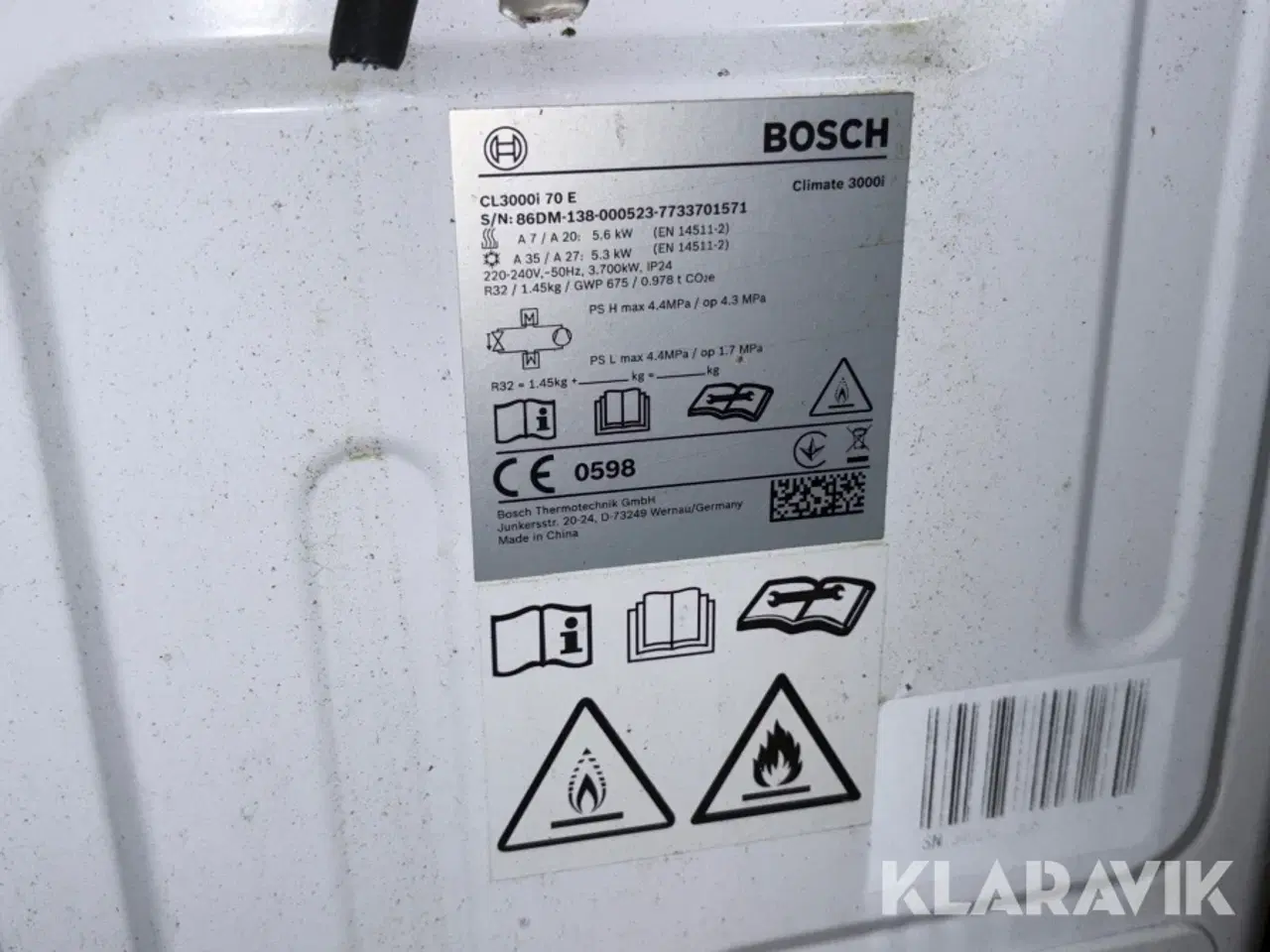 Billede 8 - Varmepumpe Bosch Climate 3000i