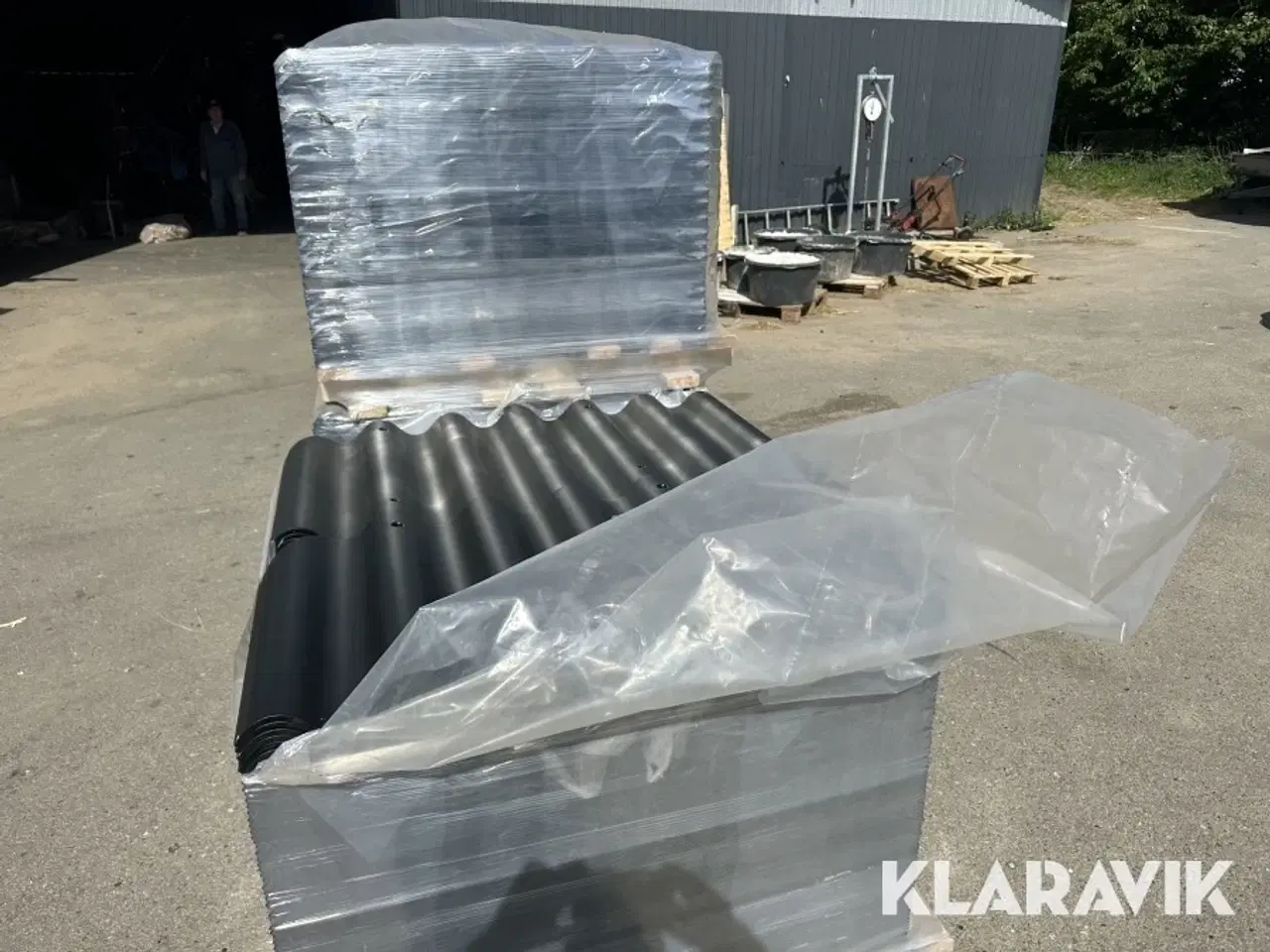 Billede 2 - Bølgeplader Euronit 702 HJ/HU sort – 450 styk