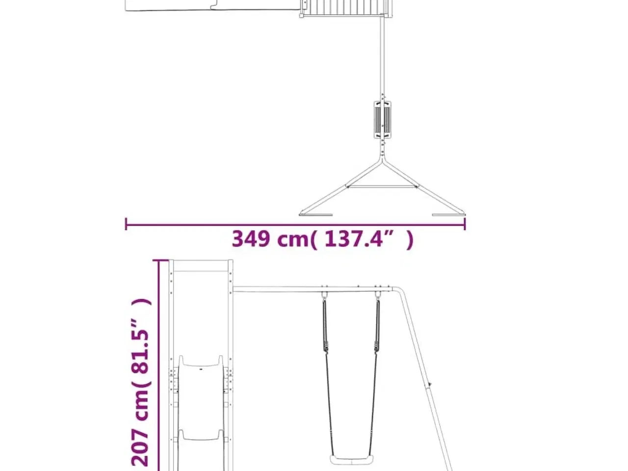 Billede 11 - Udendørs legesæt massivt douglasgran