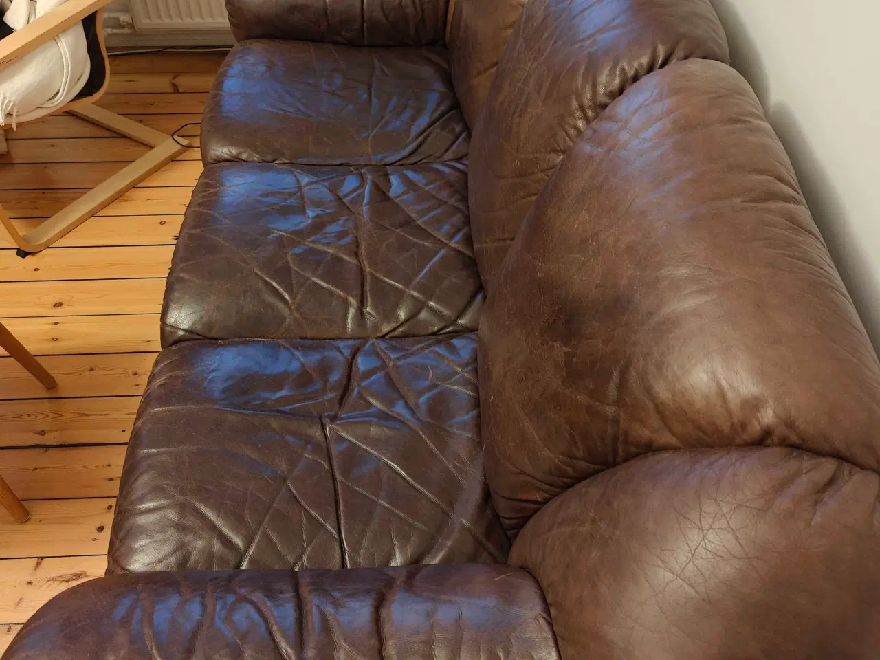 Billede 2 - Lædersofa 3 personer 