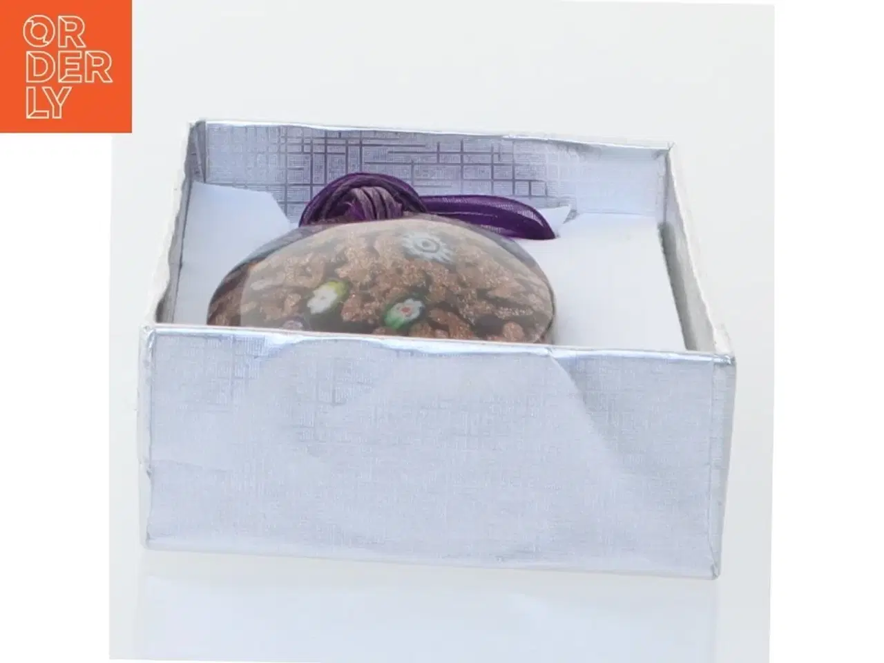 Billede 2 - Håndlavet glassmykke, unika halskæde (str. Kasse 9 x 6 cm)