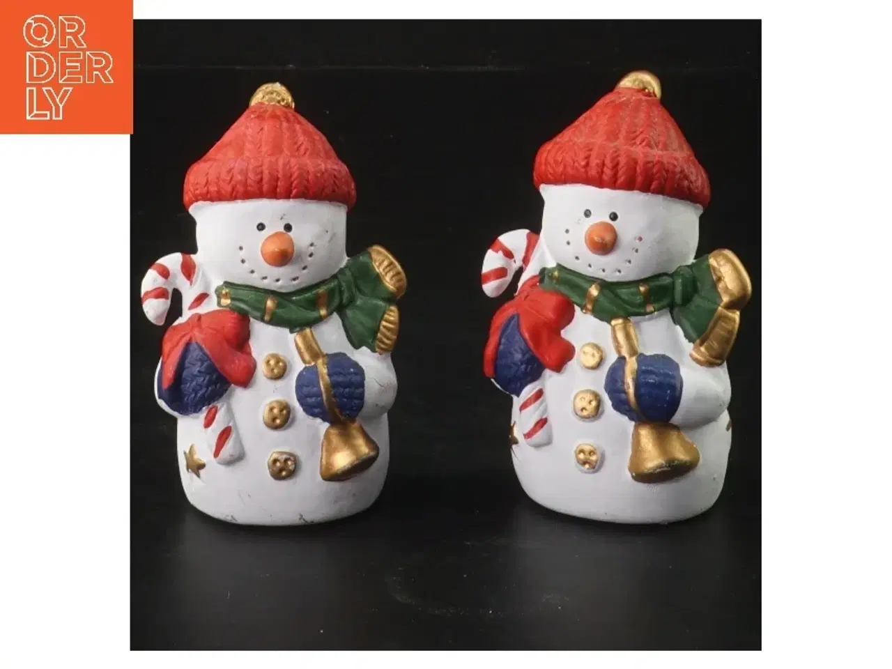 Billede 1 - Dekorative snemænd figurer (str. 9,5x6 cm)