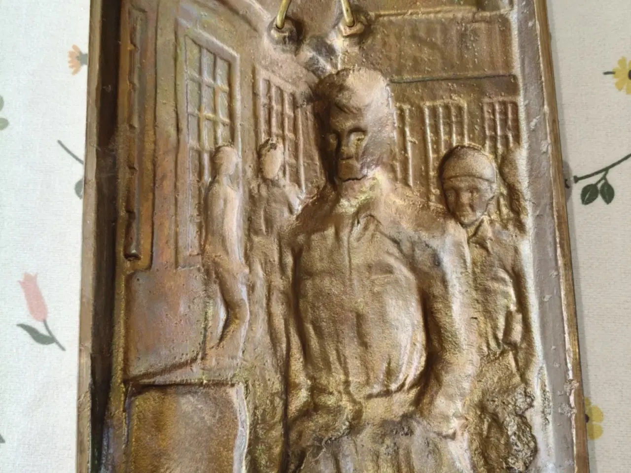 Billede 5 - super flot relief af fabrik arbejder med SID logo