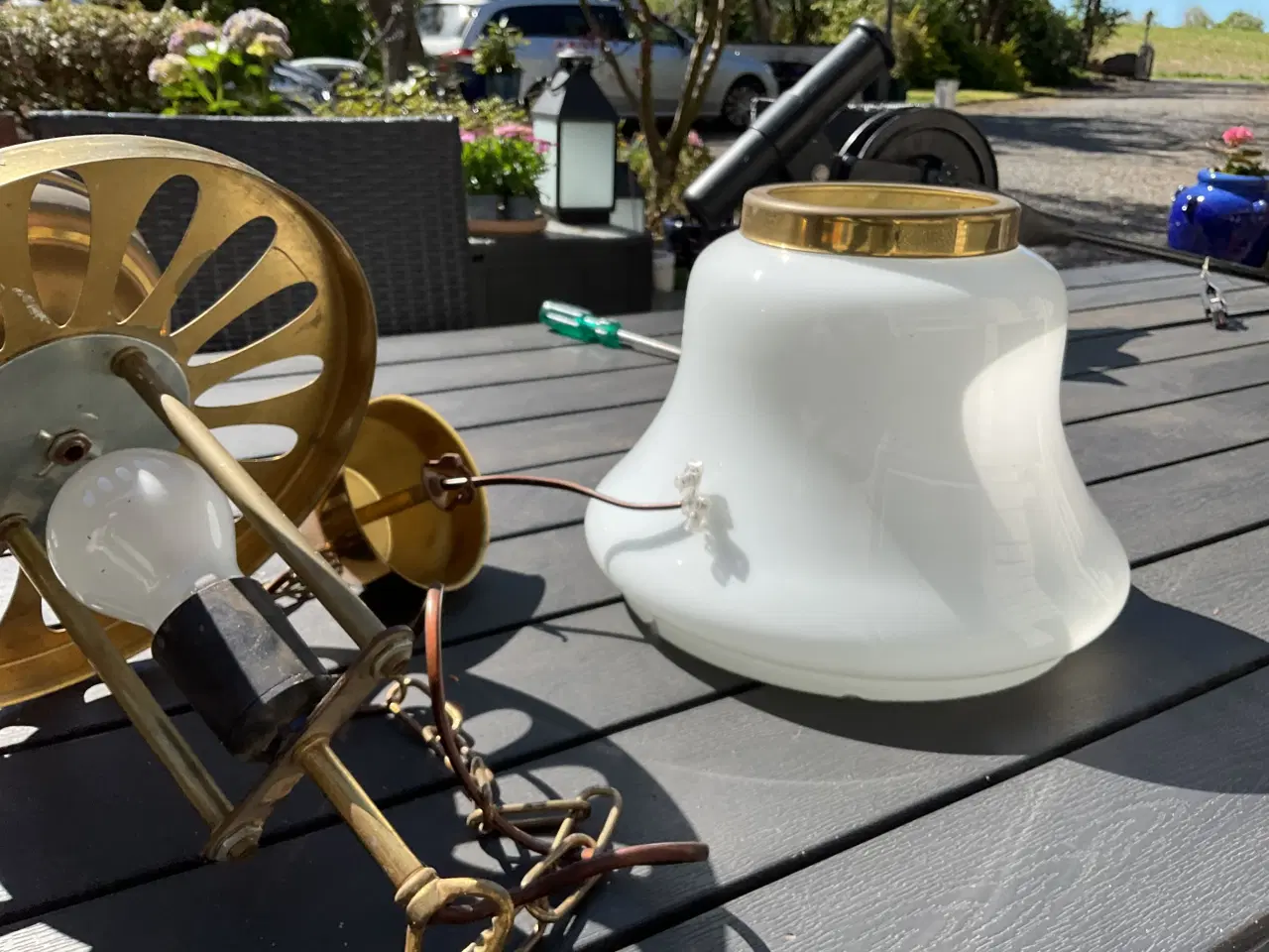 Billede 1 - Lampe i messing