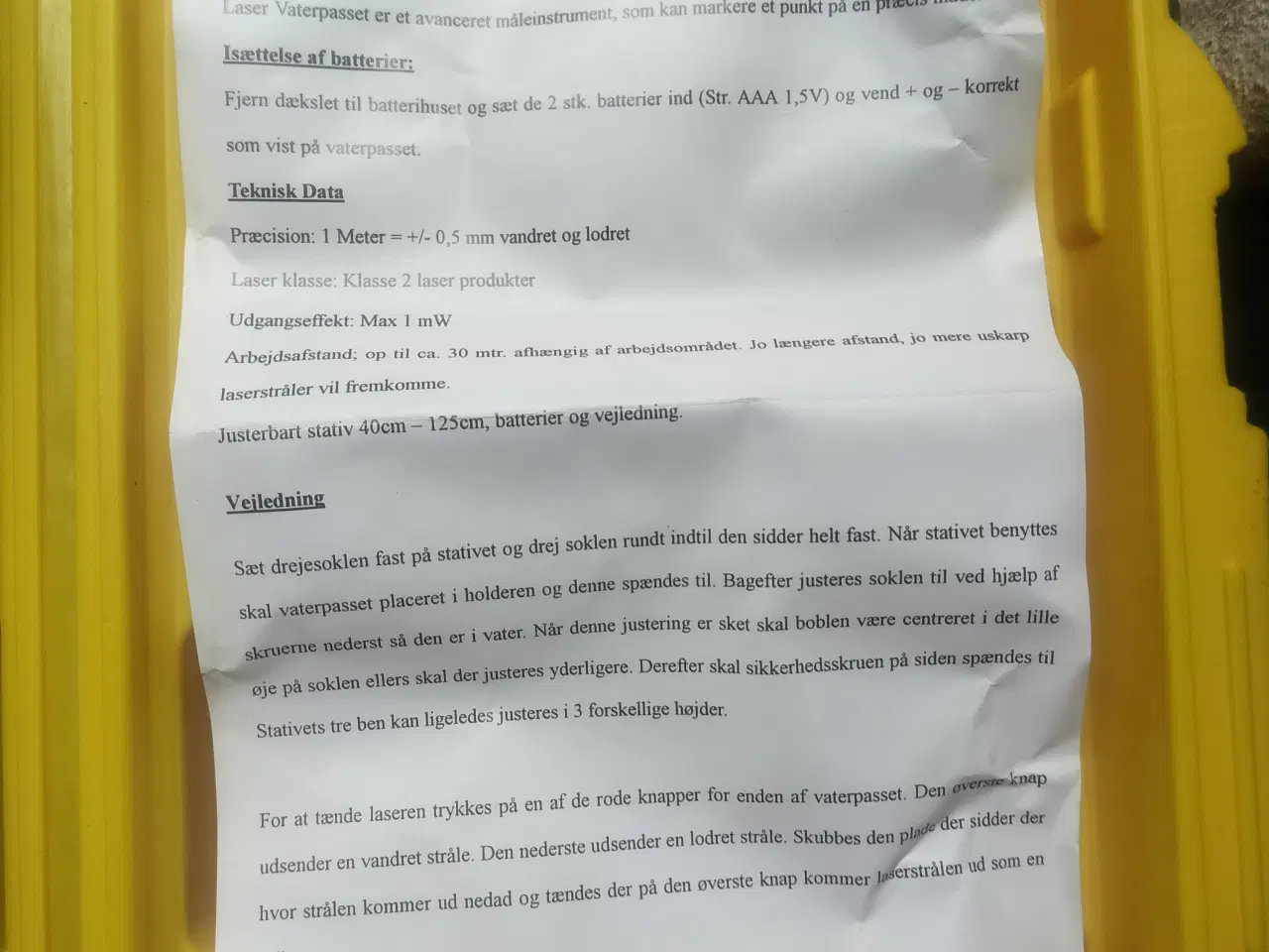 Billede 4 - Laser vaterpas "cross"