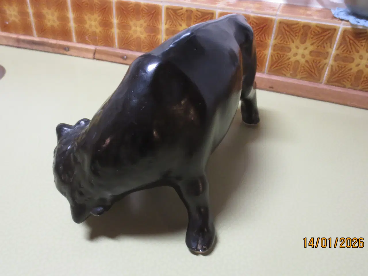 Billede 3 - 1 stk Skulptur i form af Tyr