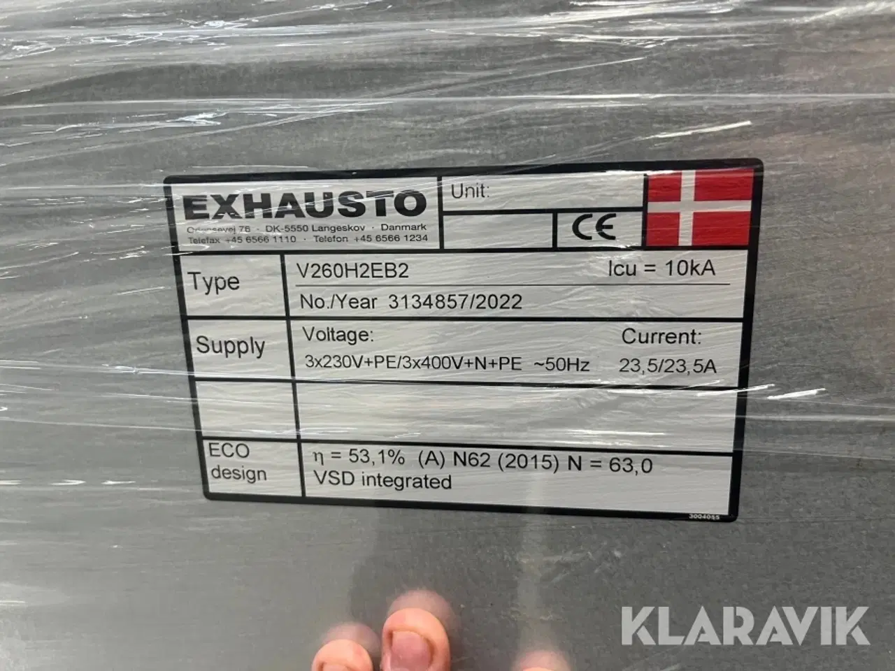 Billede 7 - Ventilations anlæg Exhausto V260H2EB2