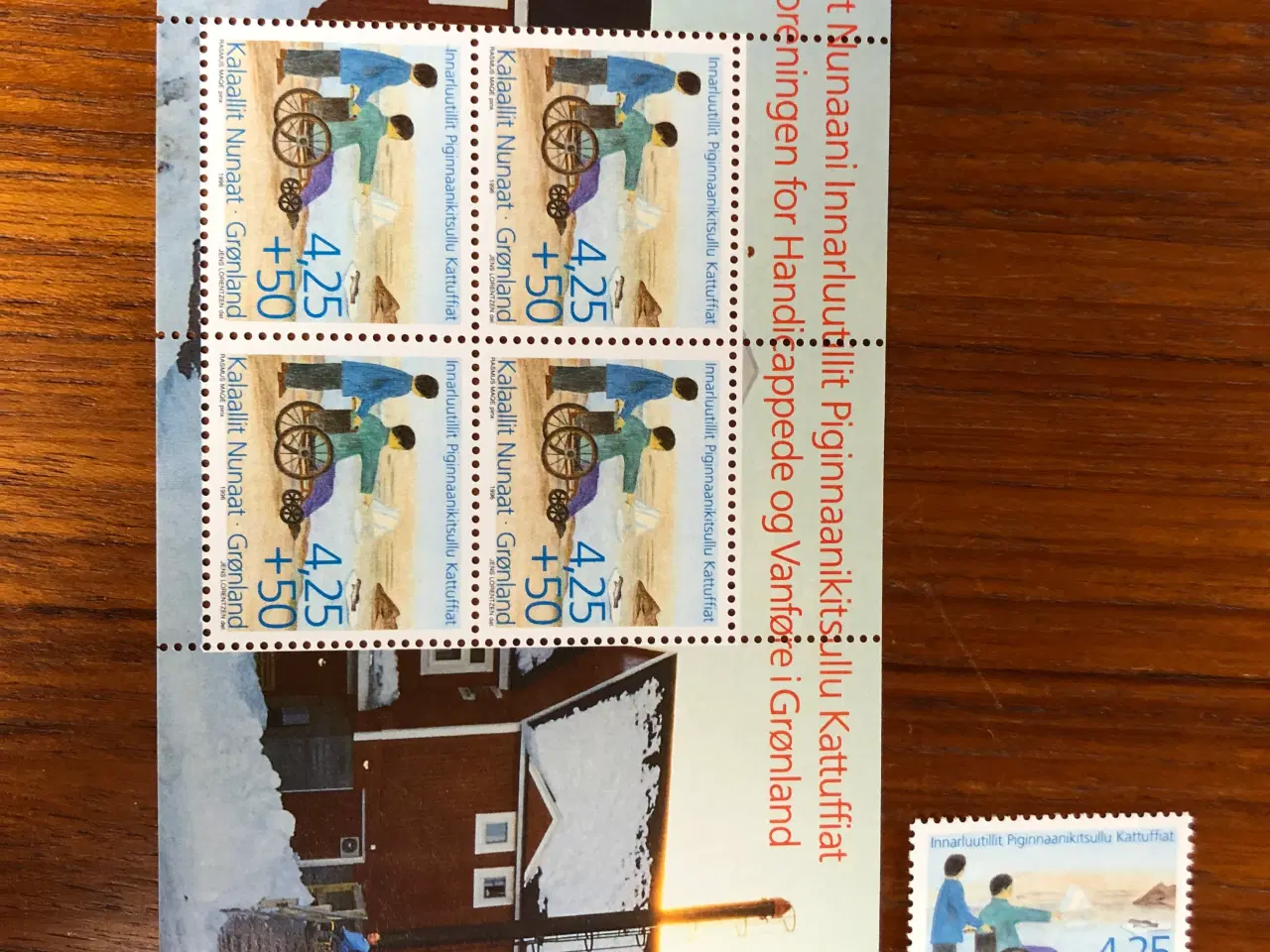 Billede 1 - Frimærker Grønlandsk miniark fra 1996