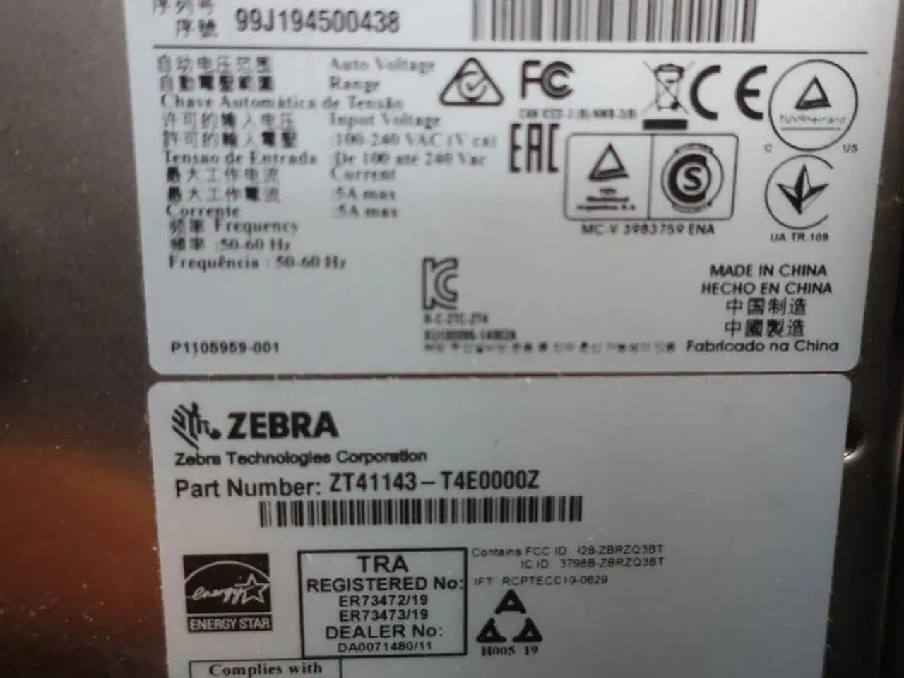 Billede 5 - Labelprinter ZEBRA ZT411