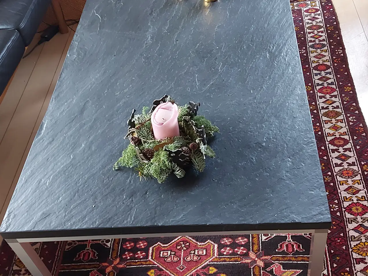 Billede 1 - Sofabord i 25 mm. kløvet skiffer