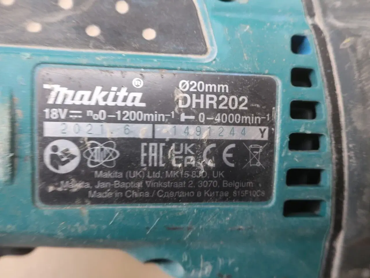 Billede 5 - Vinkelsliber, boremaskine mv. MAKITA Model: DGA 506, DHP 484, DHR202, DTM51, DC18RC