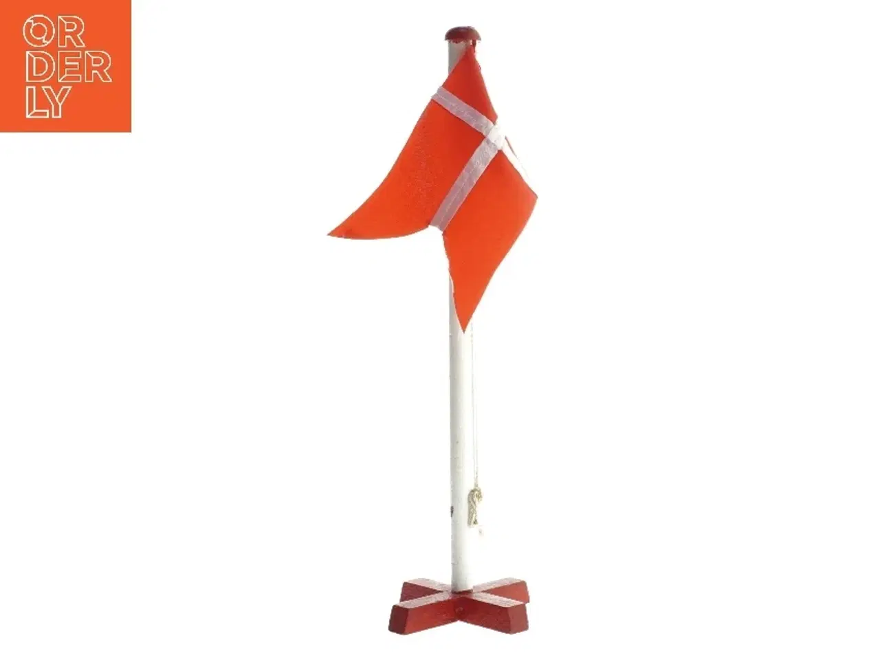 Billede 1 - Miniatyr flagstang med Dannebrog (str. 30 cm)